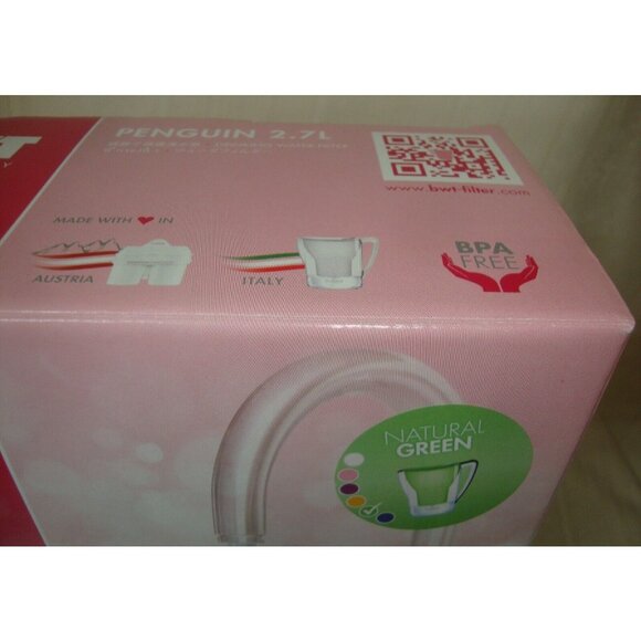 BWT Penguin 2.7 L Magnesium Mineralizer Drinking Water Filter Jug in GREEN NEW - Picture 5 of 12